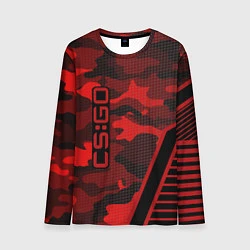 Мужской лонгслив CS:GO Red Camo