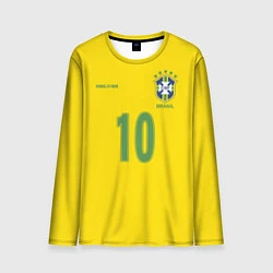 Мужской лонгслив Сборная Бразилии: Роналдиньо 10