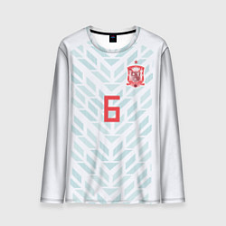 Лонгслив мужской Iniesta Away WC 2018, цвет: 3D-принт