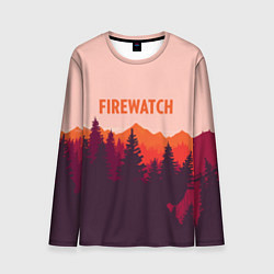Лонгслив мужской Firewatch: Orange Style, цвет: 3D-принт