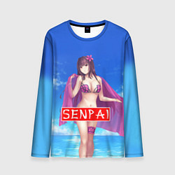 Лонгслив мужской Senpai: Summer Girl, цвет: 3D-принт