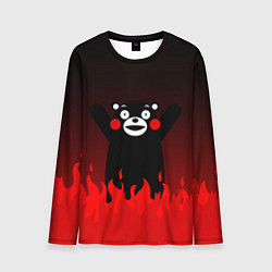 Лонгслив мужской Kumamon: Hell Flame, цвет: 3D-принт