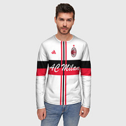 Лонгслив мужской AC Milan: White Form, цвет: 3D-принт — фото 2