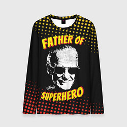 Мужской лонгслив Stan Lee: Father of Superhero