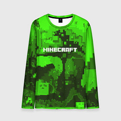 Мужской лонгслив Minecraft: Green World