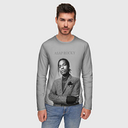 Лонгслив мужской ASAP Rocky: Grey Fashion, цвет: 3D-принт — фото 2
