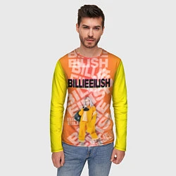 Лонгслив мужской Billie Eilish: Yellow Mood, цвет: 3D-принт — фото 2