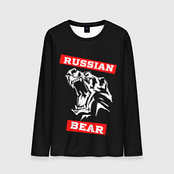Мужской лонгслив RUSSIAN BEAR - WILD POWER