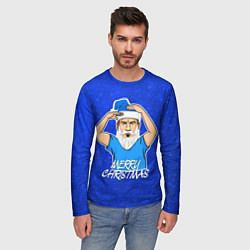 Лонгслив мужской Новогодний Дзюба FCZP, цвет: 3D-принт — фото 2