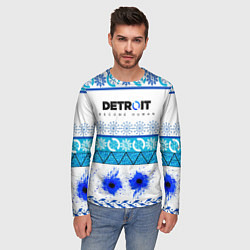 Лонгслив мужской DETROIT: НОВОГОДНИЙ, цвет: 3D-принт — фото 2