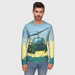 Лонгслив мужской Вертолеты, цвет: 3D-принт — фото 2