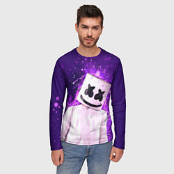 Лонгслив мужской Marshmello, цвет: 3D-принт — фото 2