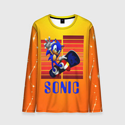 Лонгслив мужской Sonic - Соник, цвет: 3D-принт