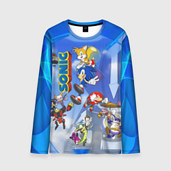 Лонгслив мужской Sonic, цвет: 3D-принт