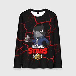 Лонгслив мужской BRAWL STARS CROW, цвет: 3D-принт