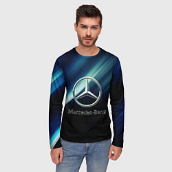Лонгслив мужской Mercedes, цвет: 3D-принт — фото 2