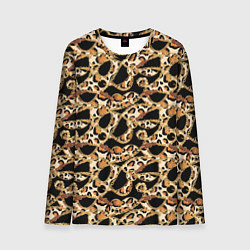 Лонгслив мужской Versace Леопардовая текстура, цвет: 3D-принт