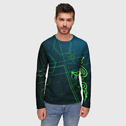 Лонгслив мужской RAZER CYBERSPORT, цвет: 3D-принт — фото 2