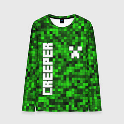 Лонгслив мужской MINECRAFT CREEPER, цвет: 3D-принт