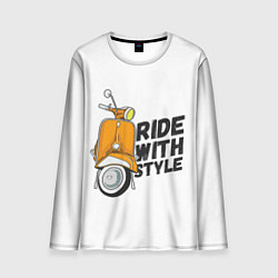 Лонгслив мужской RIDE WITH STYLE Z, цвет: 3D-принт