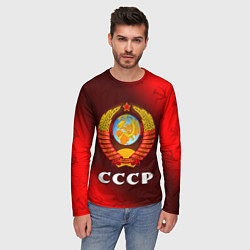 Лонгслив мужской СССР USSR, цвет: 3D-принт — фото 2