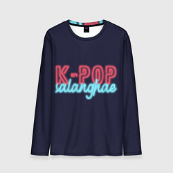 Лонгслив мужской LOVE K-POP, цвет: 3D-принт