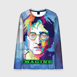 Лонгслив мужской Джон Леннон Imagine, цвет: 3D-принт