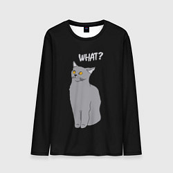 Мужской лонгслив What cat