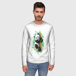 Лонгслив мужской Панда, цвет: 3D-принт — фото 2