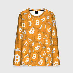 Мужской лонгслив Я БИТКОИН I AM BITCOIN