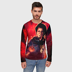 Лонгслив мужской Red, цвет: 3D-принт — фото 2