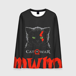 Лонгслив мужской Cat of war, цвет: 3D-принт