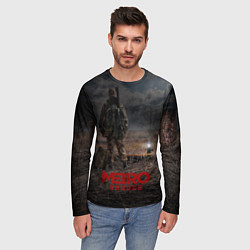 Лонгслив мужской Metro одинокий сталкер, цвет: 3D-принт — фото 2