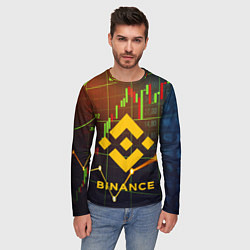 Лонгслив мужской BINANCE БИНАНС БАНАН, цвет: 3D-принт — фото 2