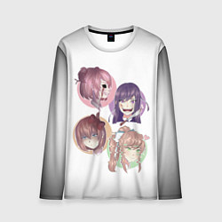Лонгслив мужской Doki Doki Literature Club, цвет: 3D-принт