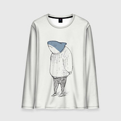 Лонгслив мужской Акула в свитере, цвет: 3D-принт