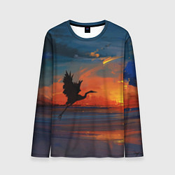 Лонгслив мужской Прибрежный закат, цвет: 3D-принт