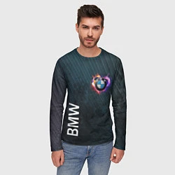 Лонгслив мужской BMW Heart Grooved Texture, цвет: 3D-принт — фото 2
