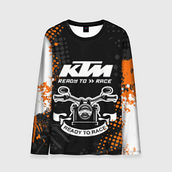 Лонгслив мужской KTM MOTORCYCLES КТМ МОТОЦИКЛЫ, цвет: 3D-принт