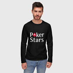Лонгслив мужской Poker Stars, цвет: 3D-принт — фото 2
