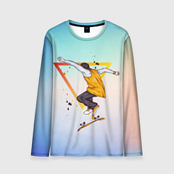 Лонгслив мужской Скейтер, цвет: 3D-принт
