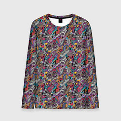 Лонгслив мужской Музыкальные Инструменты, цвет: 3D-принт