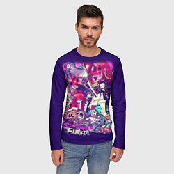 Лонгслив мужской ПЕРСОНАЖИ FNF, цвет: 3D-принт — фото 2