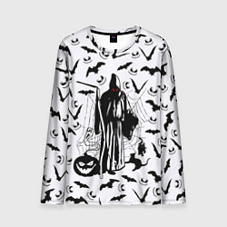 Лонгслив мужской Хэллоуин, Grim Reaper, цвет: 3D-принт