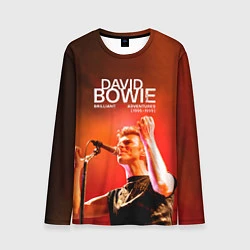 Лонгслив мужской Brilliant Live Adventures - David Bowie, цвет: 3D-принт