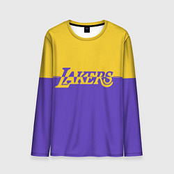 Лонгслив мужской KobeBryant Los Angeles Lakers,, цвет: 3D-принт