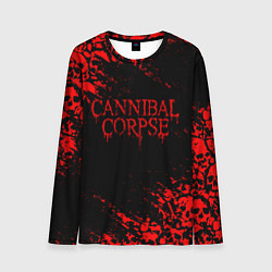 Лонгслив мужской CANNIBAL CORPSE КРАСНЫЕ ЧЕРЕПА, цвет: 3D-принт