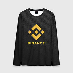 Мужской лонгслив БИНАНС ЛОГО CARBON BINANCE LOGO