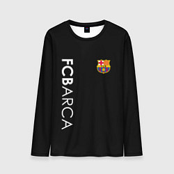 Лонгслив мужской FC BARCA BLACK STYLE, цвет: 3D-принт