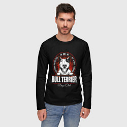 Лонгслив мужской Бультерьер Bull Terrier, цвет: 3D-принт — фото 2